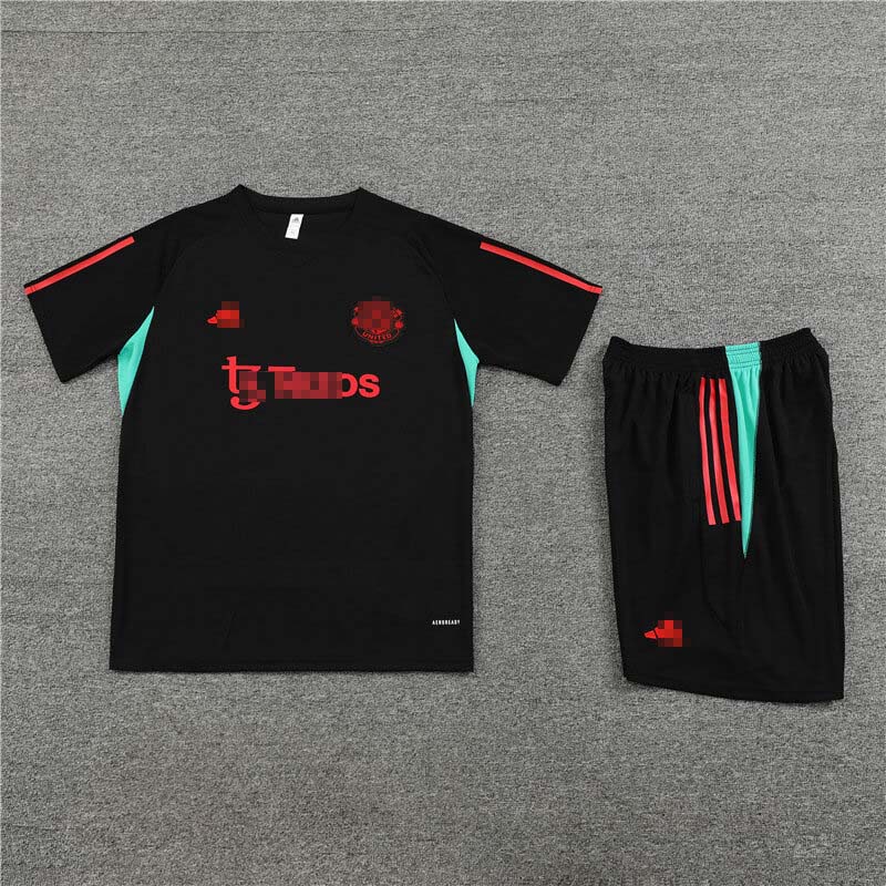Camiseta de Entrenamiento Manchester United 2023/2024 Negro/Verde Kit